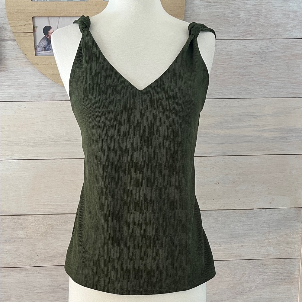 Ann Taylor Dark Green Camisole Top S